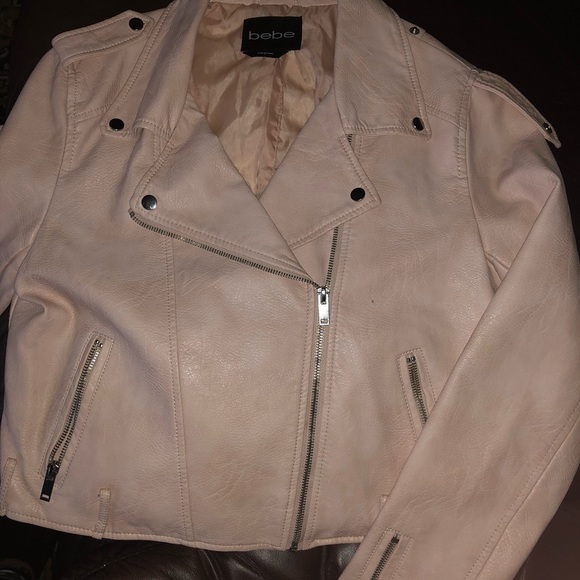 Light pink leather jacket - Picture 2 of 2
